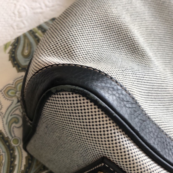 Navy and white Dooney shoulder bag - Picture 11 of 11
